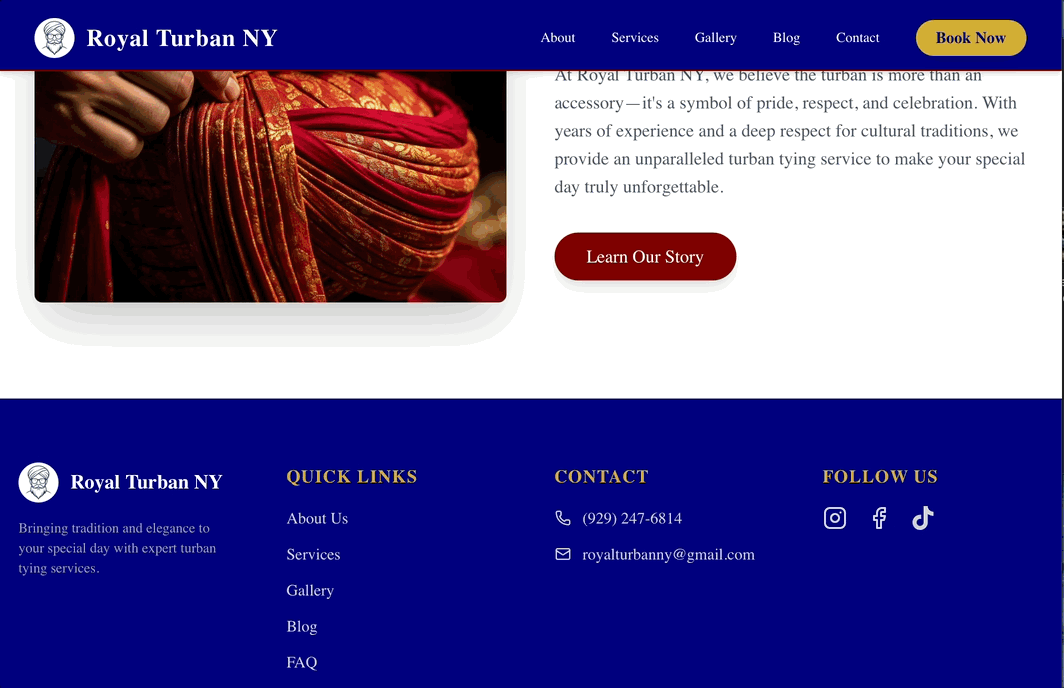 Royal Turban NY screenshot